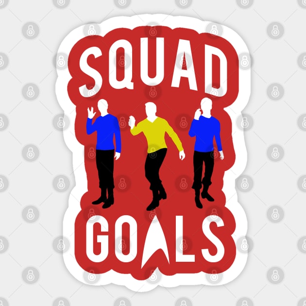 Trekkie Squad Goals Sticker by PopCultureShirts